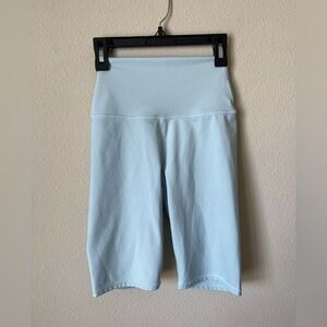 Alice Olivia Women’s Light Blue Stretch High Waist Biker Shorts s XS
